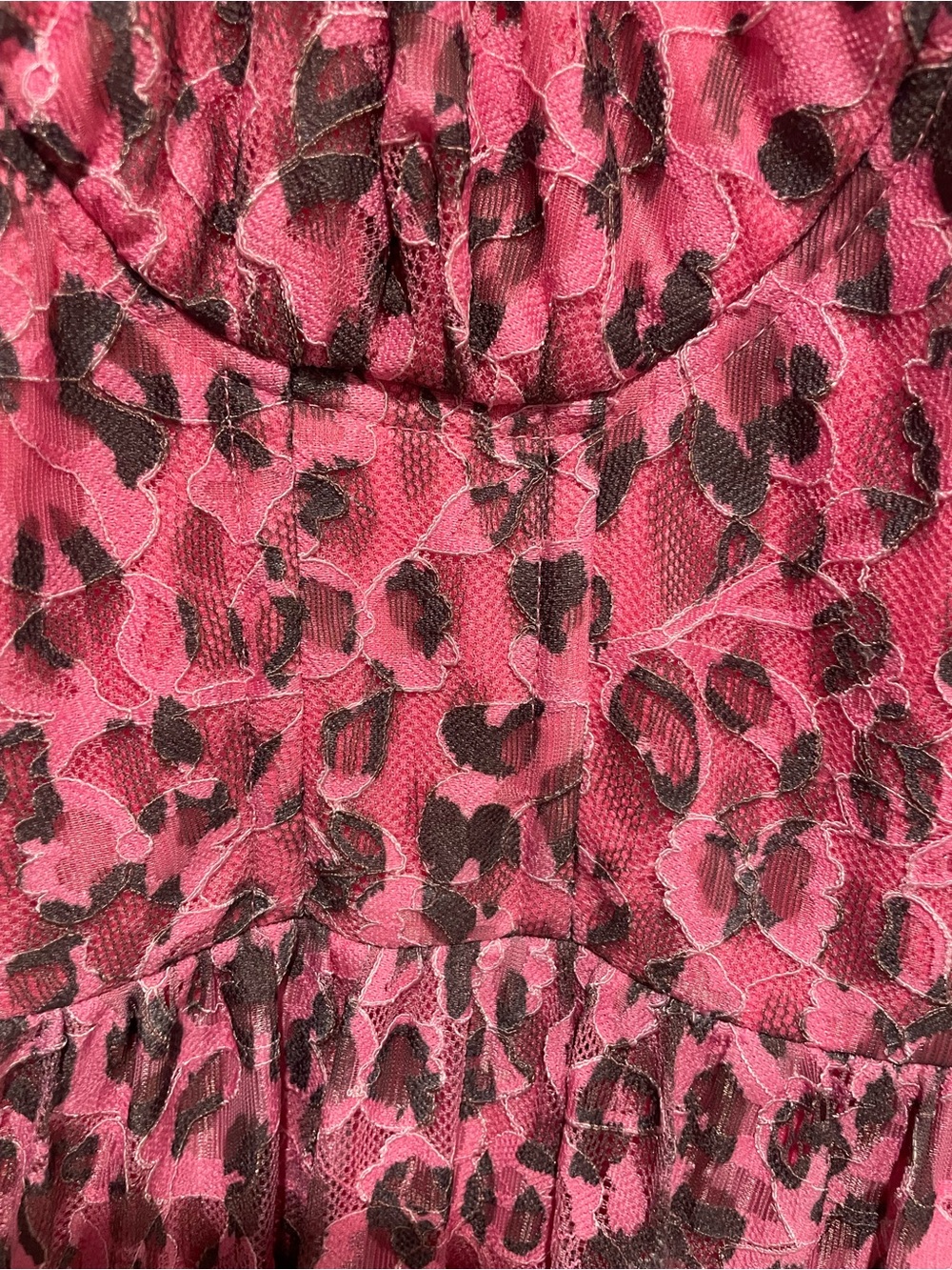 Pink Leopard Print Midi Dress by Betsey Johnson - Picture 5 of 7